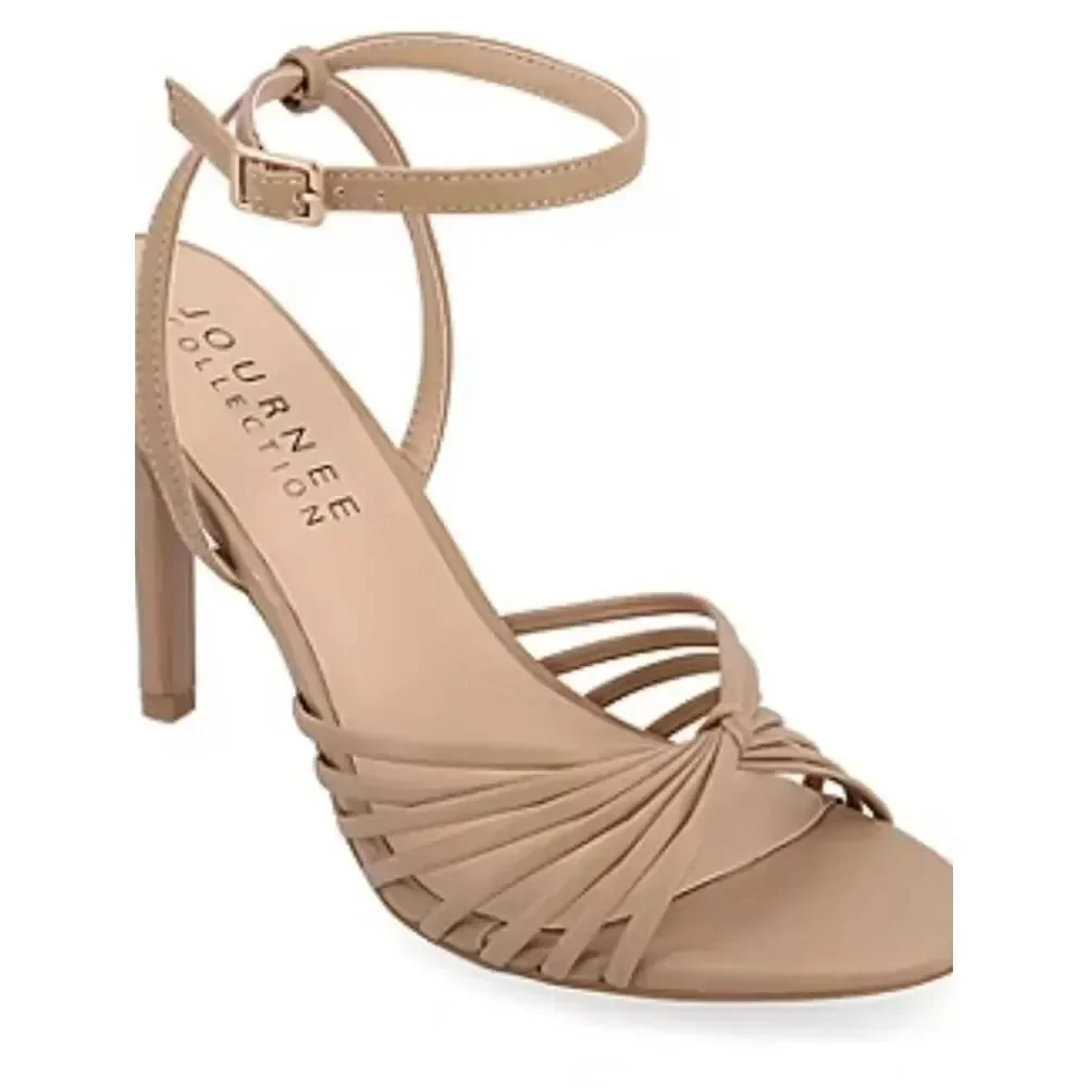 (S-4721) Journee Collection Vanita Womens Open Toe Stiletto Heel Pump Sz 7